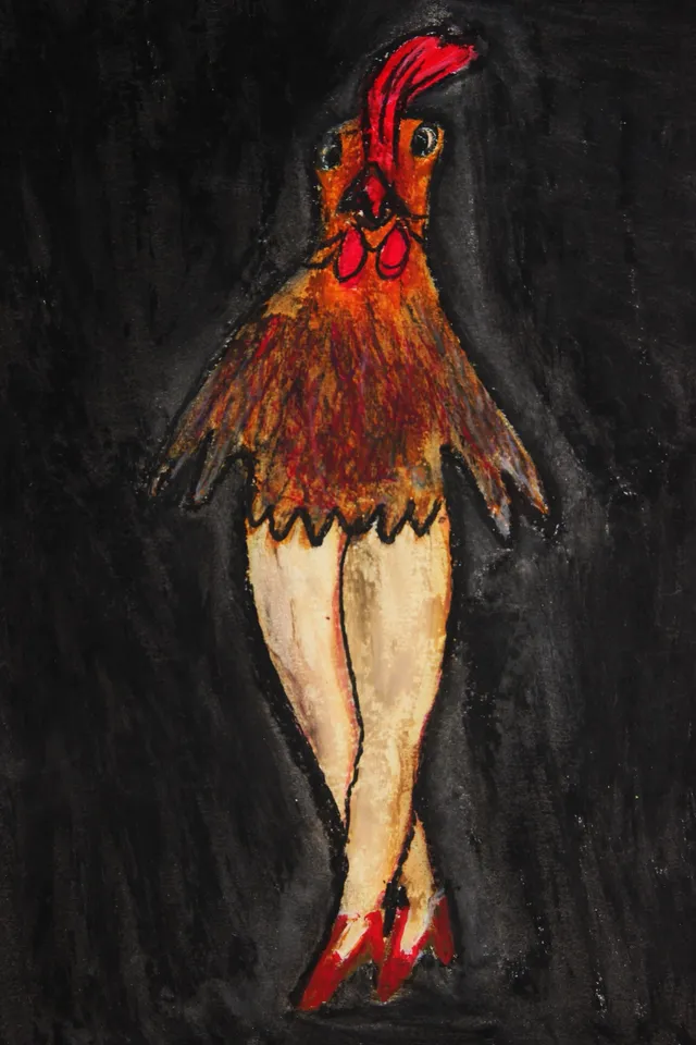 Poulette, eine Arbeit von Eva Mathes