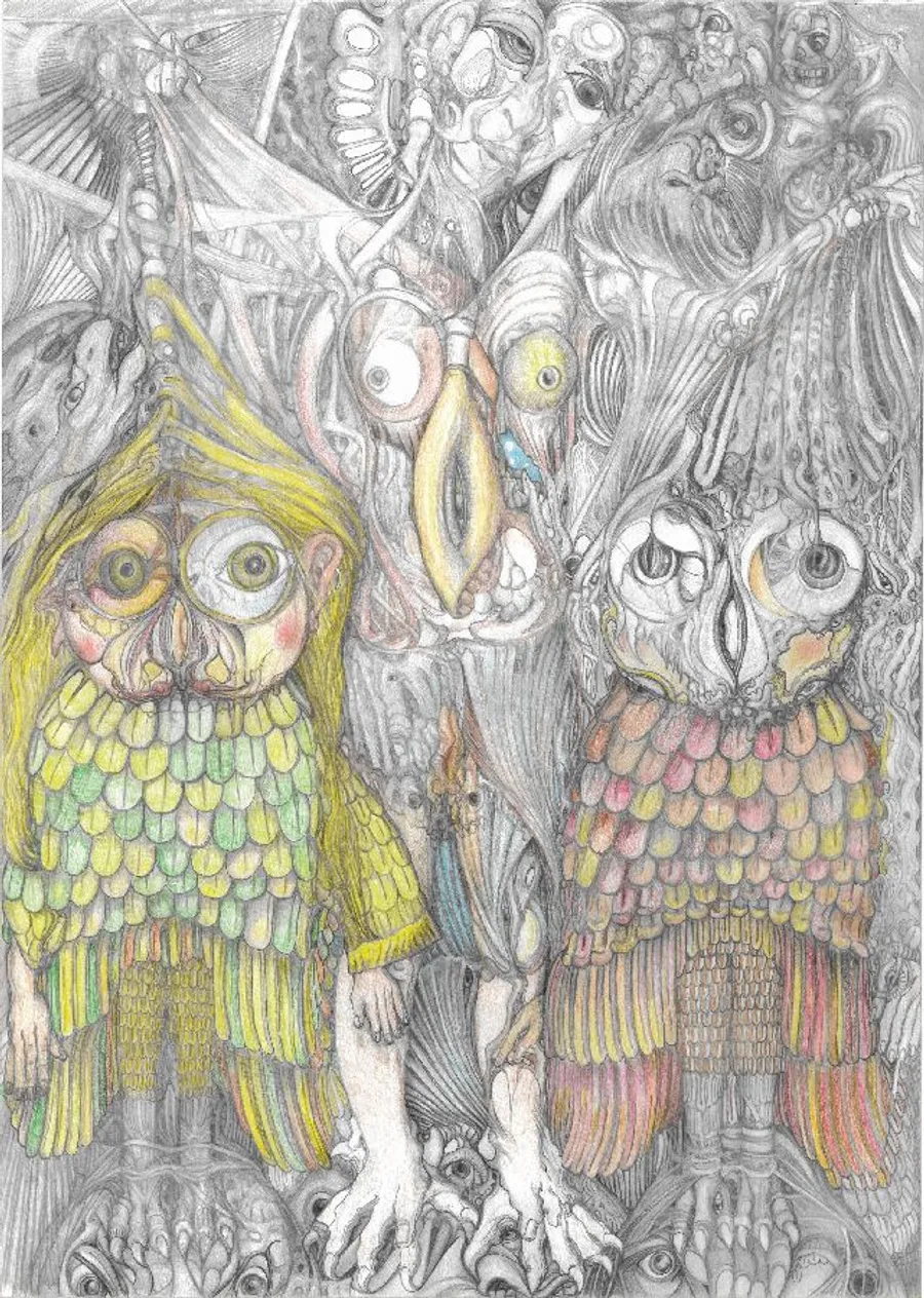 Astarte, a vivid colour drawing by Peter Fritz